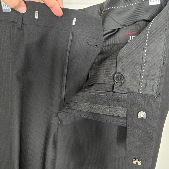 J.Ferrar Men's Modern Fit Black Dress Pants Size 32x32 - Picture 3 of 9